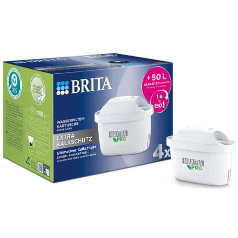 Wasser-Filterpatrone Kartusche 4ST ws Br 1050842/122188 MAXTRA PRO KALKSCHUTZ