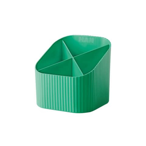 Schreibköcher Re-X-LOOP grün HAN 17238-905 4 Fächer