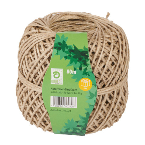Naturfaserbindfaden 80m 200g WIHEDÜ 213.024 2/1.0 1,5mm
