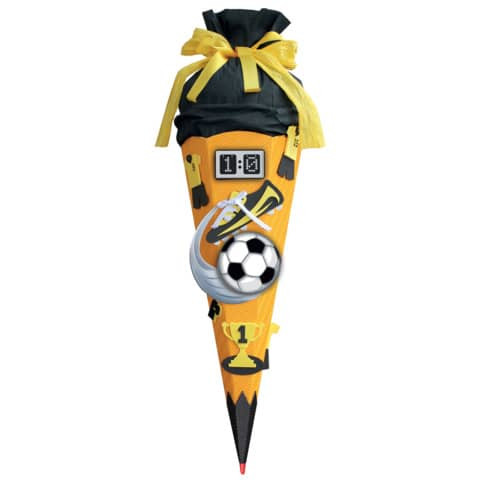 Schultüte Bastelset Soccer gelb ROTH 658025 68 cm