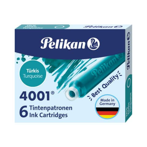 Tintenpatrone 4001 türkis PELIKAN 400142569 301705 4001 TP/6