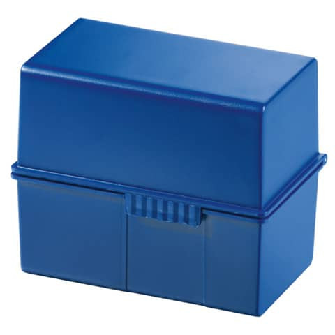Karteikasten A7 quer Plast blau HAN 977-14 300 12,1x7,4x10,1