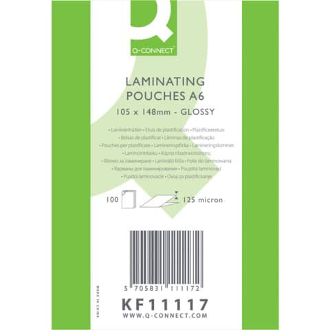 Folientasche A6 2x125mym 100ST CONNECT KF11117