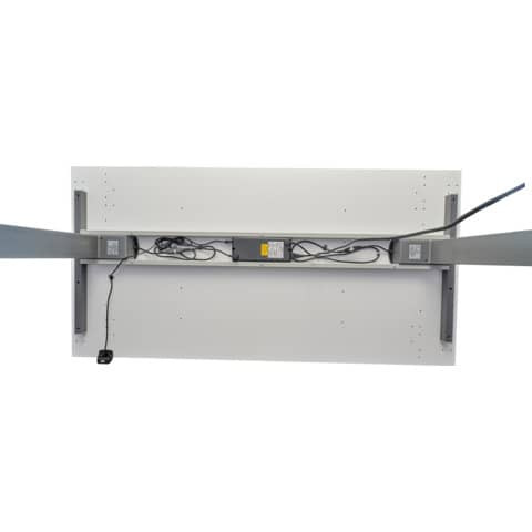 Schreibtisch elektr.höhenv. weiß/Graphit HAMMERBACHER VXMKA12/W/G 120x80cm