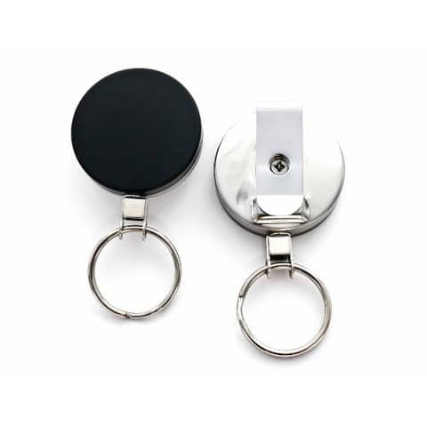 Jojo-Halter 25S silber ID 214205 mit Gürtelclip und Keyring