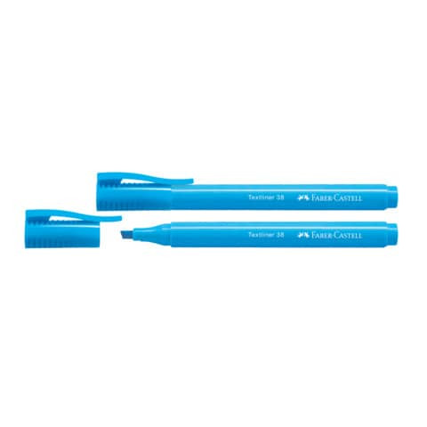 Textmarker Textliner 38 1-4mm blau FABER CASTELL 157751