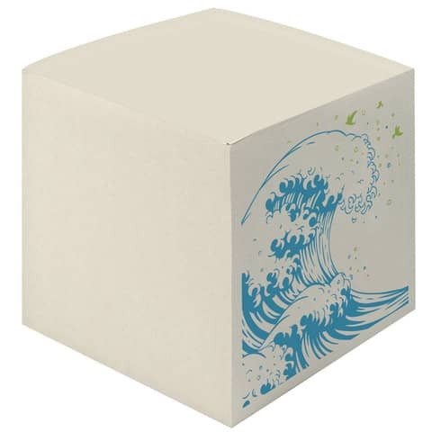 Notizklotz 9x9x9cm Welle HERLITZ 300006027 50033461 geleimt