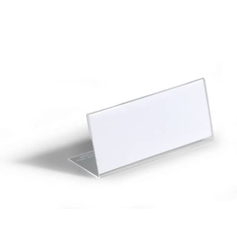 Tischschild 10ST transparent DURABLE 8054 19 61x150mm