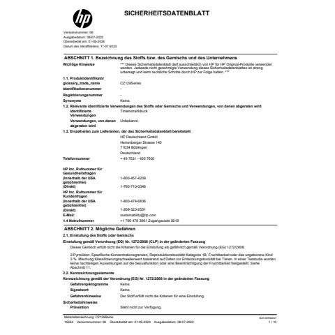 Inkjetpatrone Nr. 711 schwarz HP CZ129A 38ml