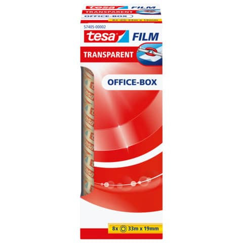 Klebefilm 8RL 19mm 33m transp. TESA 57405-00002-01 OfficeBox