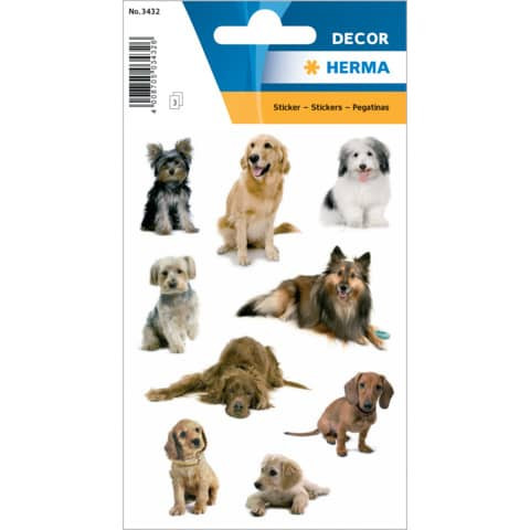Schmucketikett Hundefotos 27 Stück HERMA 3432