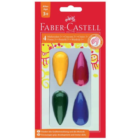 Malkreide 4ST Birne sortiert FABER CASTELL 120405