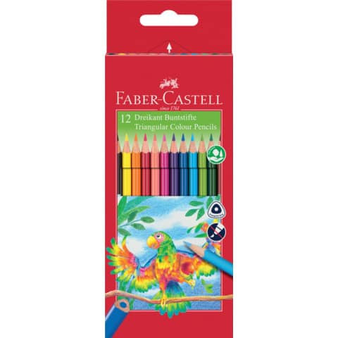 Farbstift Dreikant 12ST Etui FABER CASTELL 116512