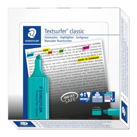 Textmarker Textsurfer türkis STAEDTLER 364-35 nachfüllbar