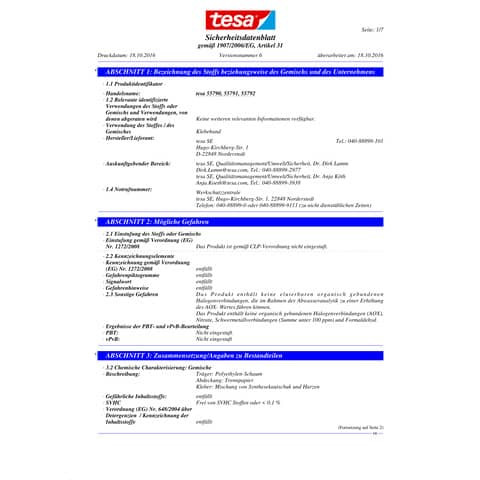 Montageband 19mm1,5m Powerbond TESA 55791-00001-00 extra stark