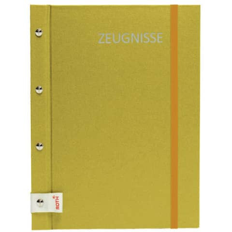 Zeugnismappe A4 Metallium gold ROTH 88565 inkl. 12 Hüllen