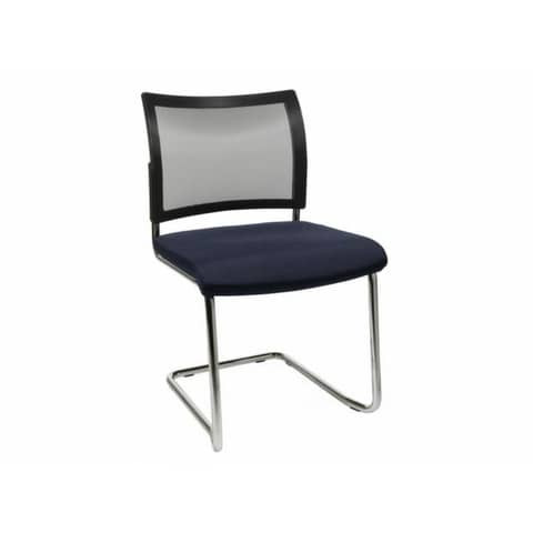 Besucherstuhl blau/schwarz TOPSTAR NV490G280