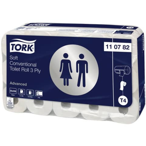 Toilettpapier 3.lag.30RL weiß TORK 110782 Premium