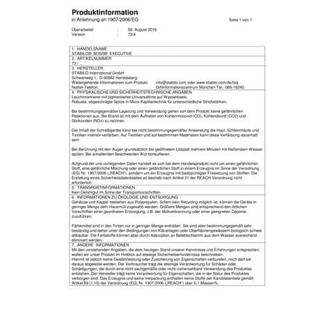 Textmarker Boss grün STABILO 73/52 Executive