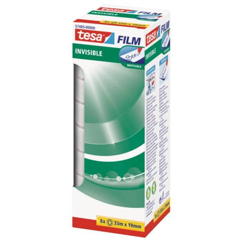 Klebefilm 8RL matt-unsichtbar TESA 57485-00000-00 19mm x33m