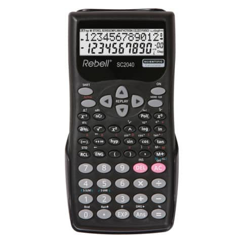 Taschenrechner REBELL SC2040BX 70x155x18mm BxHxT