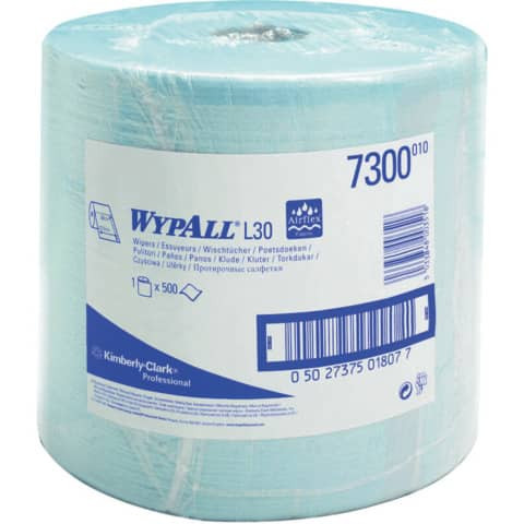 Wischtuch Rolle L20 blau WYPALL 7300 2-lagig
