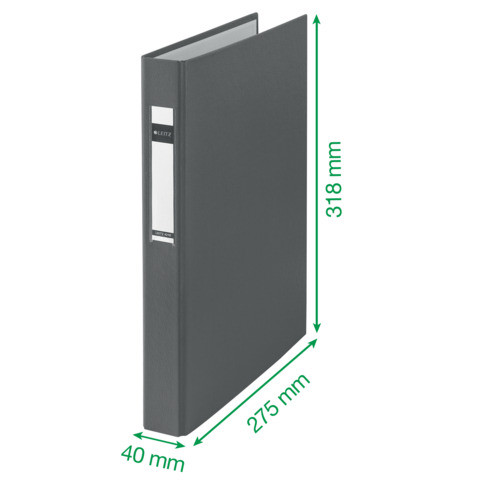 Schulordner Maxi A4 schwarz LEITZ 4210-00-95 25mm 2Ringe