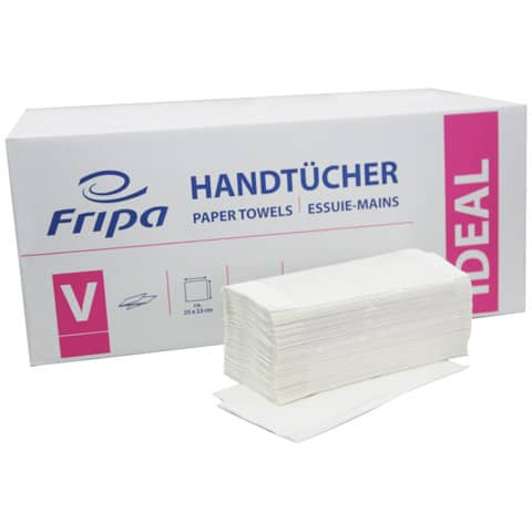 Falthandtuch 1-l.5000ST weiß FRIPA 4031101 Ideal