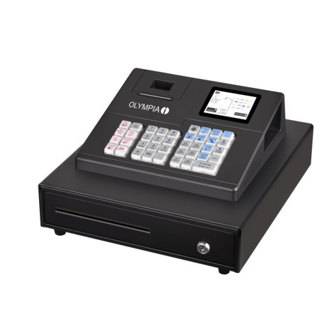 Registrierkasse mit Kassenlade schwarz OLYMPIA K100-TSE inkl. TSE