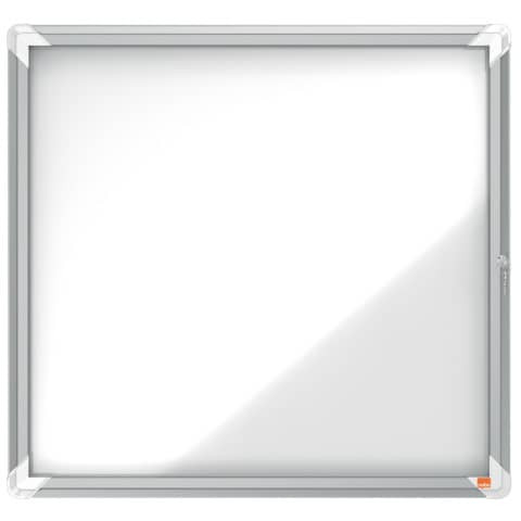 Schaukasten mit Klapptür - 6x A4, 69,2 x 75,2 x 3,7 cm, weiß, magnethaftend