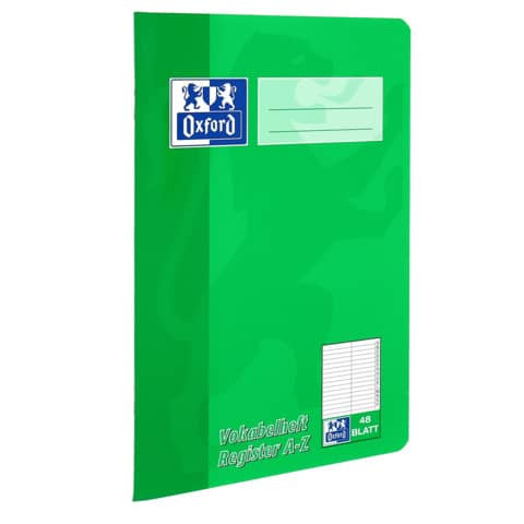 Vokabelheft A5 48Bl m.Register OXFORD 100302812