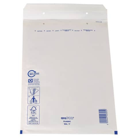 Luftpolstertasche 240x350 weiß AROFOL 6 2FVAF000186 10St