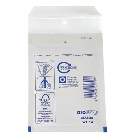 Luftpolstertasche 120x175 weiß AROFOL 1 2FVAF000181 10St