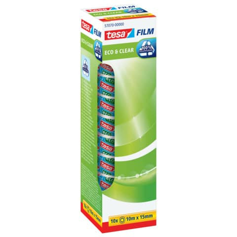 Klebefilm 10RL 15mm 10m transp. TESA 57070-00000-01 Eco&Clear