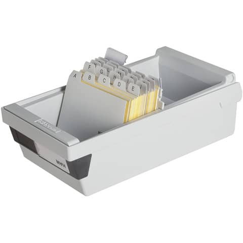 Karteikasten A7 lichtgrau HAN 967-11 Kunststoff f.800 Kt