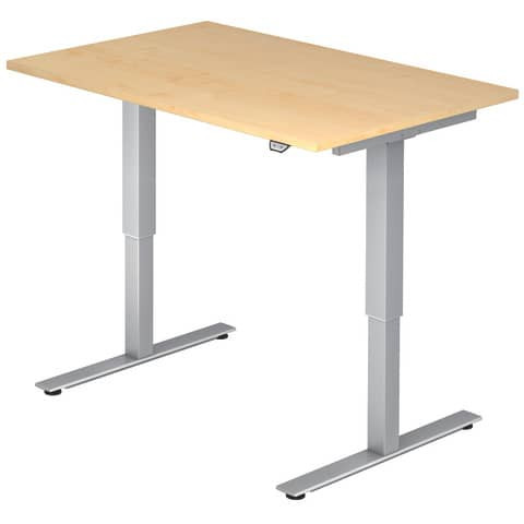 Schreibtisch höhenverstellbar ahorn HAMMERBACHER VXMST12/3/S 120x80cm