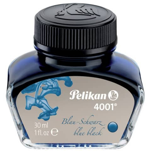 Tinte 4001® - 30 ml Glasflacon, blau-schwarz