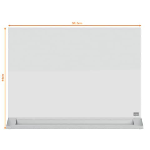 Memoboard Glas Desktop magnetisch weiß NOBO 1905265