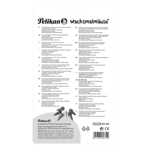 Wachsmalmaus 6ST-501/6/B sortiert PELIKAN 100435920 803328 Blister