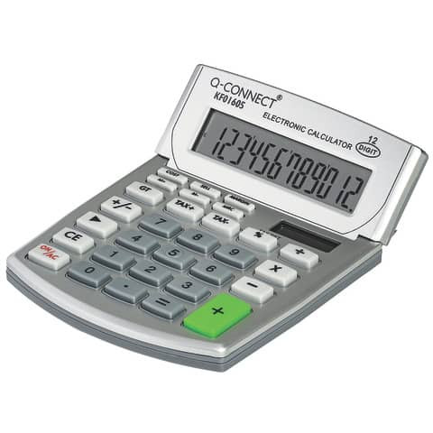 Tischrechner 12-stellig Solar Q-CONNECT KF01605 100x151x33mm