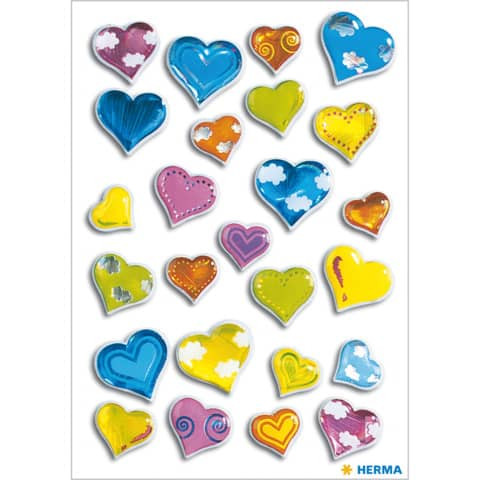Schmucketikett Herzen Stone 25 Stück HERMA 5217
