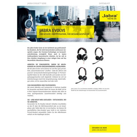 Jabra Evolve 20 MS Duo USB GN AUDIO 117874 4999-823-109