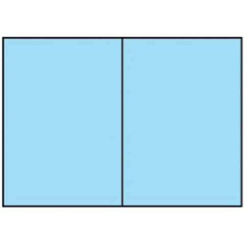 Briefkarte Paperado B6 HD PL aqua RÖSSLER 164072124 240x169mm gerippt