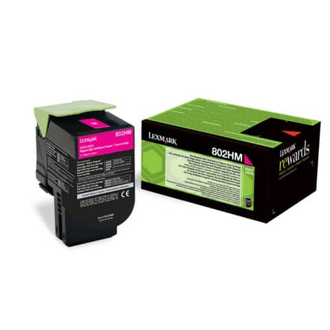 Lasertoner 802HM magenta LEXMARK 80C2HM0 Return