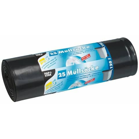 Müllsack 25ST 70x110cm schwarz PAPSTAR 12134 LDPE 120L