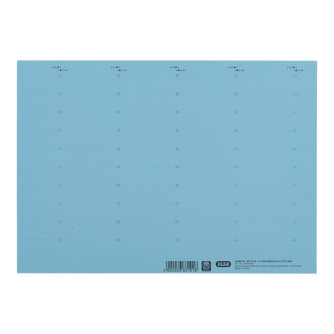 Beschriftungsschild 50ST blau ELBA 100552045 83582 BL