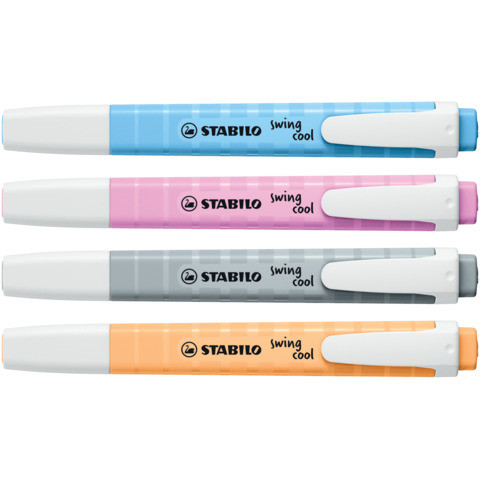 Textmarkeretui 4ST Pastell sortiert STABILO 275/4-08-2 Swing Cool