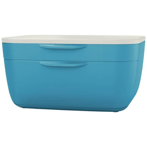 Schubladenbox Cosy 2 Laden blau/hellgrau LEITZ 5357-00-61