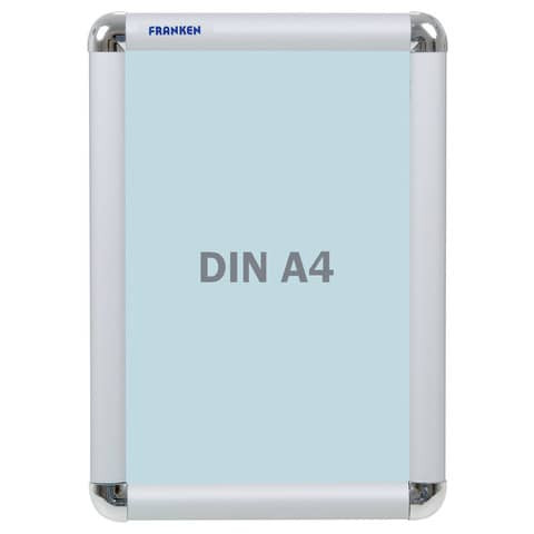 Prospektrahmen Alu A4 silber FRANKEN BS0701