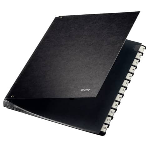 Pultordner Karton 1-12 schwarz LEITZ 5812-00-95